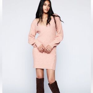 BARDOT Wynter Knit Dress In Peach Womens Size XS